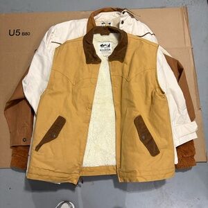Men's Mustard and Brown Jacket
